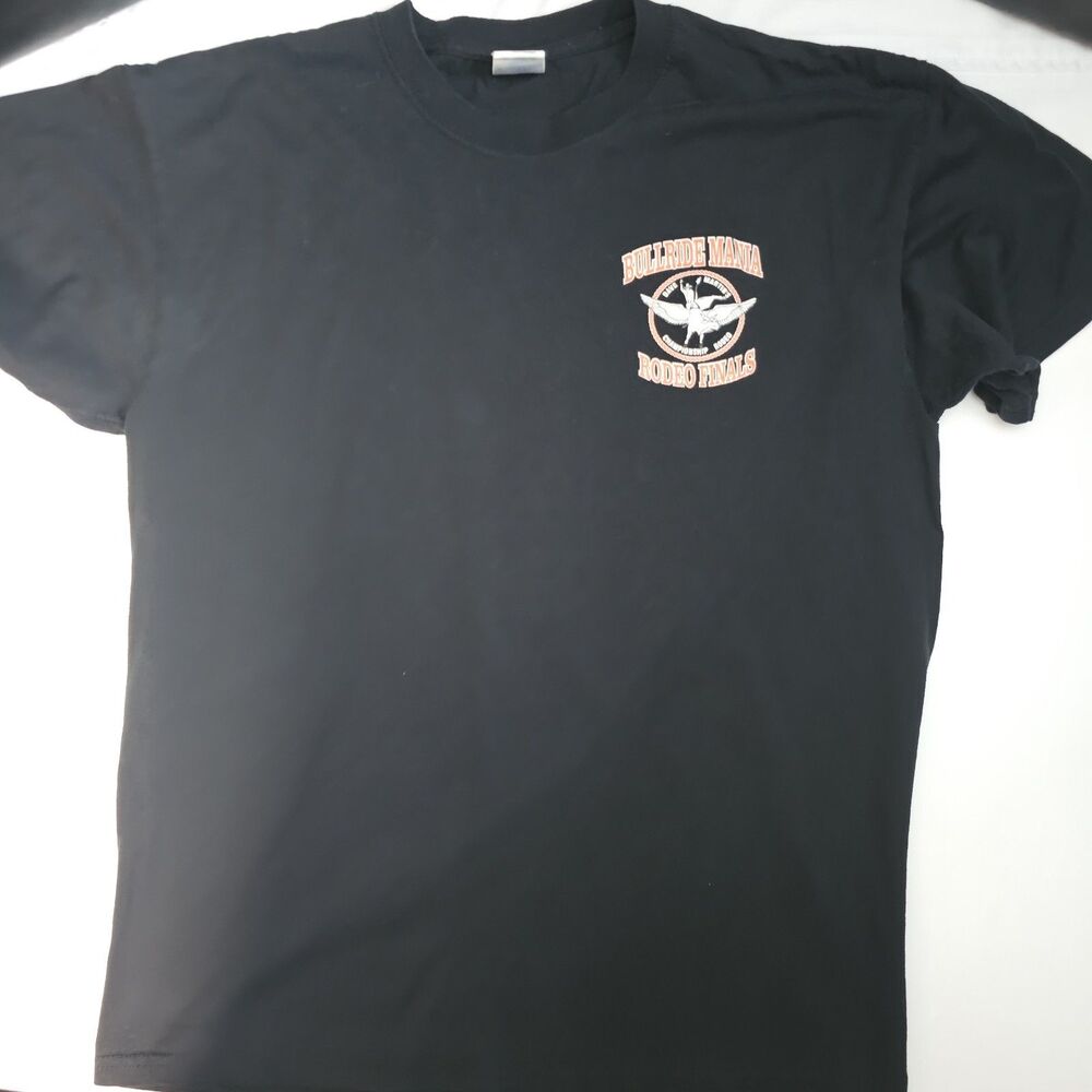 Dave Martins Bullride Mania Tshirt Large Black Rodeo